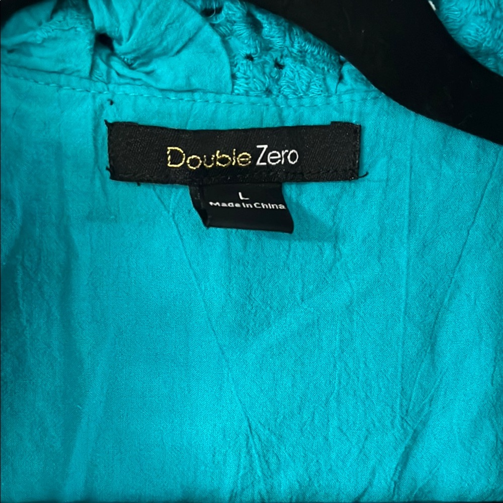 Blue Ruffled Wrap Sundress - Picture 2 of 9